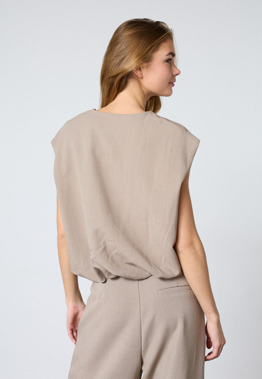 Gilet Garwin Beige voor dames