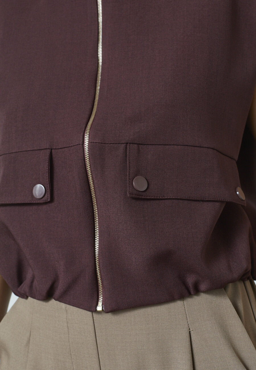 Gilet Elsa Bruin voor dames