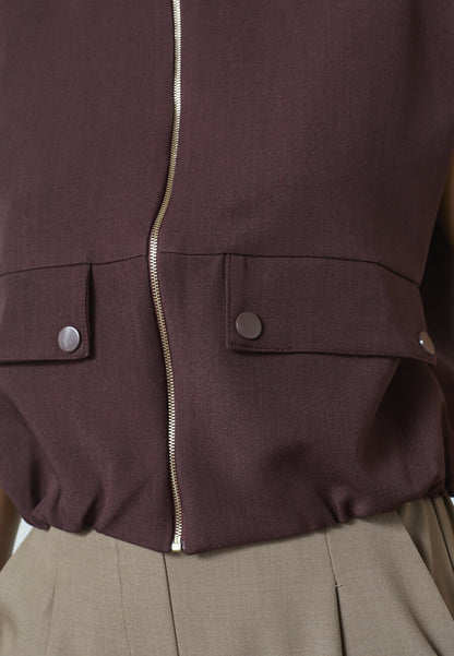 Gilet Elsa Bruin voor dames