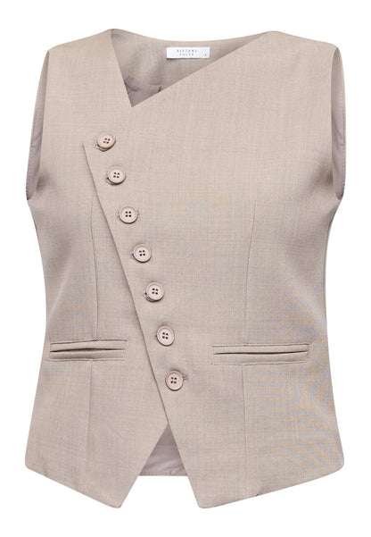 Gilet Gata Beige voor dames