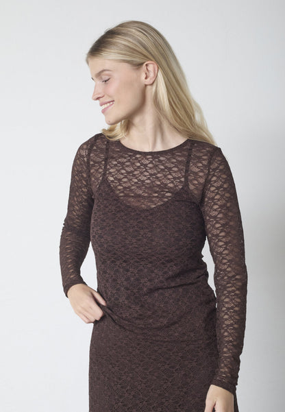 Top Gimas Lace Brown voor dames