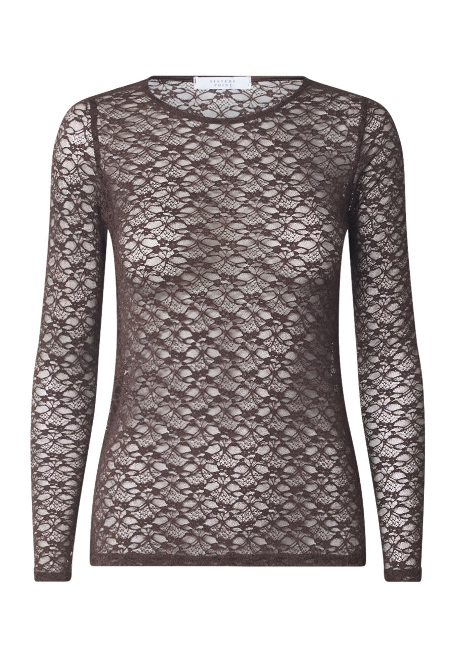 Top Gimas Lace Brown voor dames