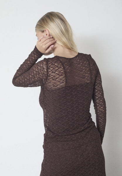 Top Gimas Lace Brown voor dames