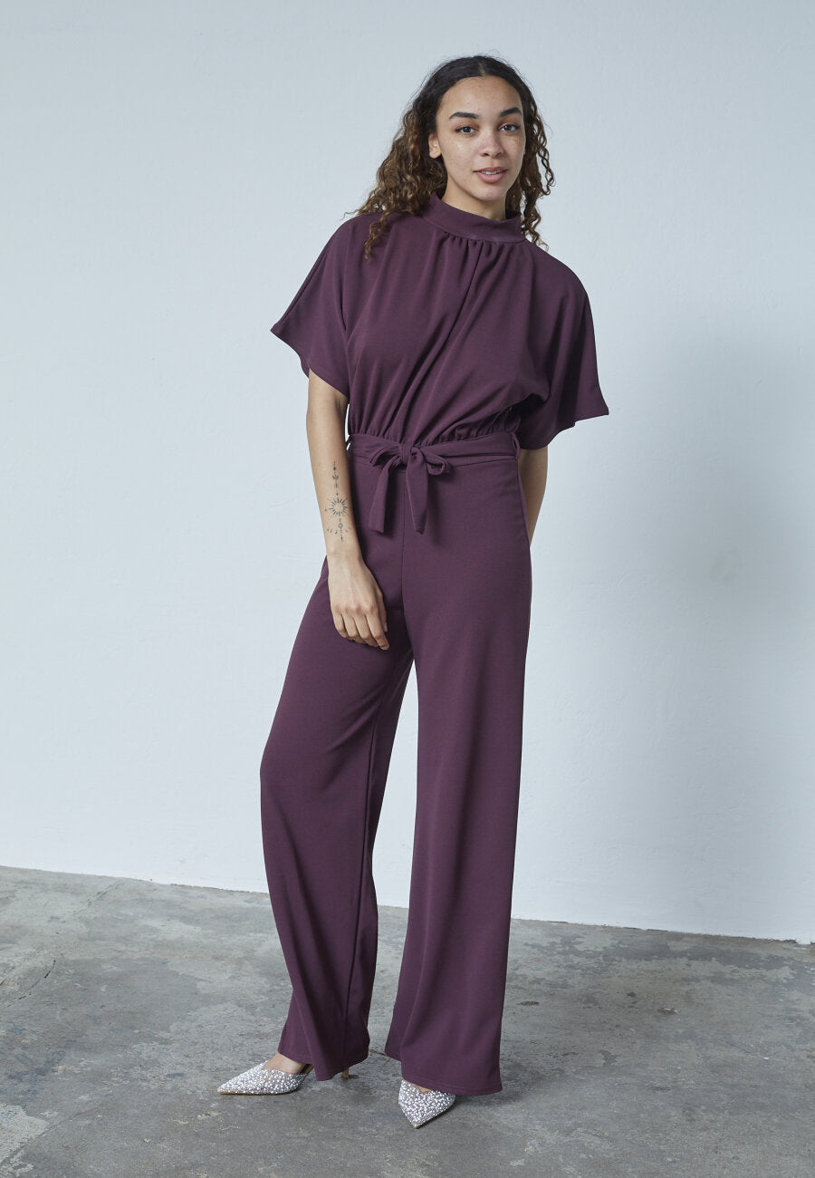 Jumpsuit Girly Bordeaux voor dames