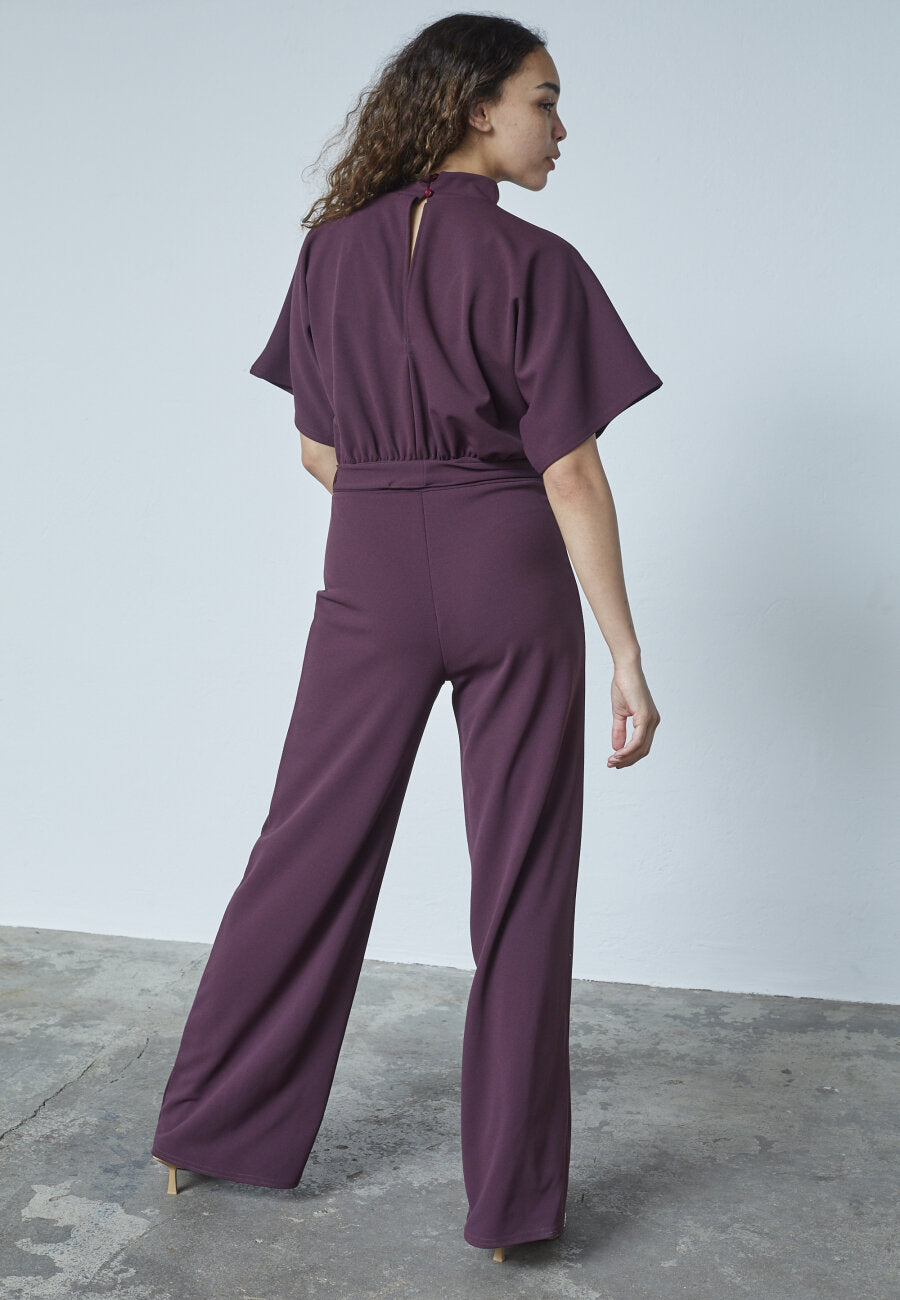Jumpsuit Girly Bordeaux voor dames