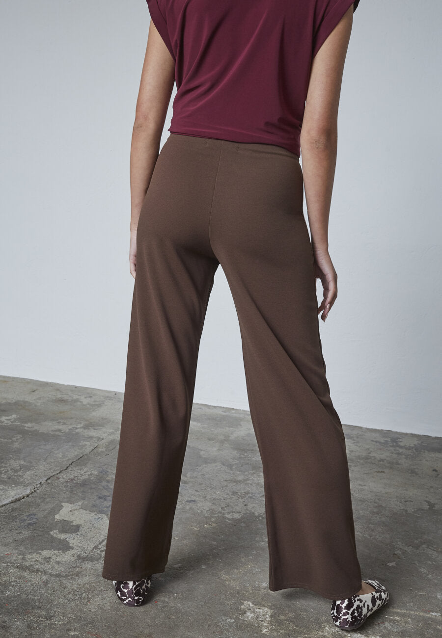 Pants Glut Wide Leg Brown voor dames