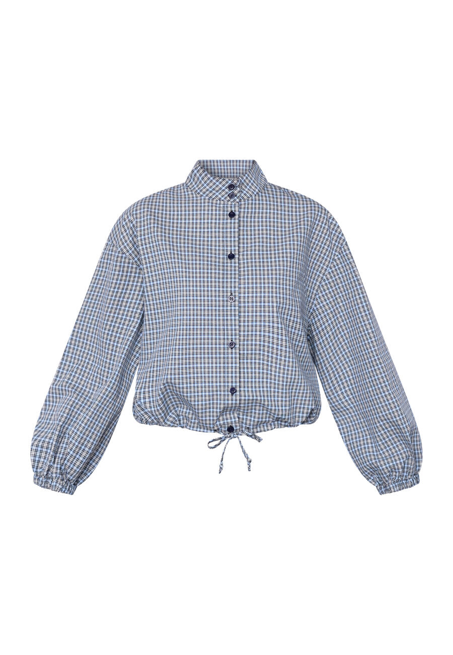 Blouse Vilfred Check Blue voor dames