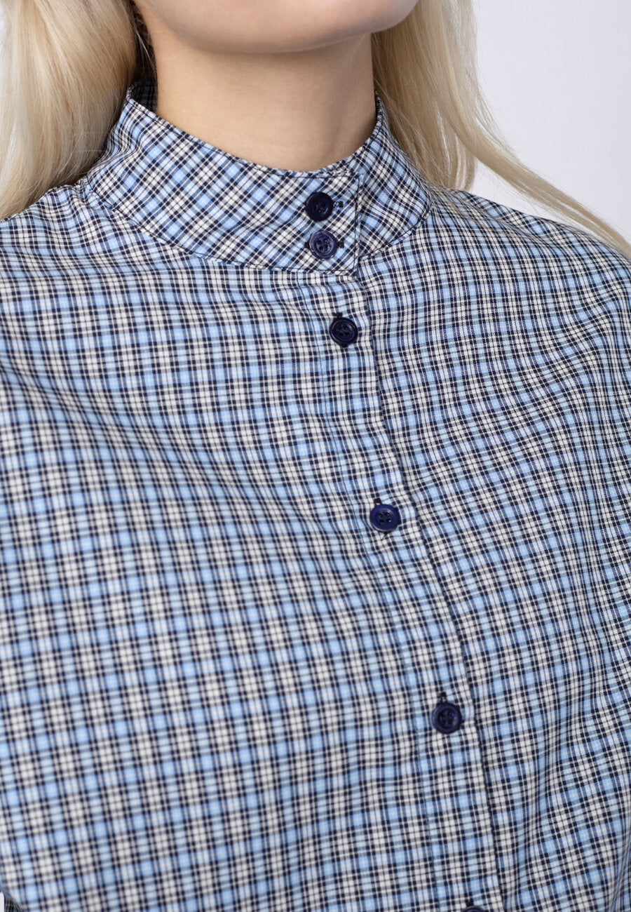 Blouse Vilfred Check Blue voor dames
