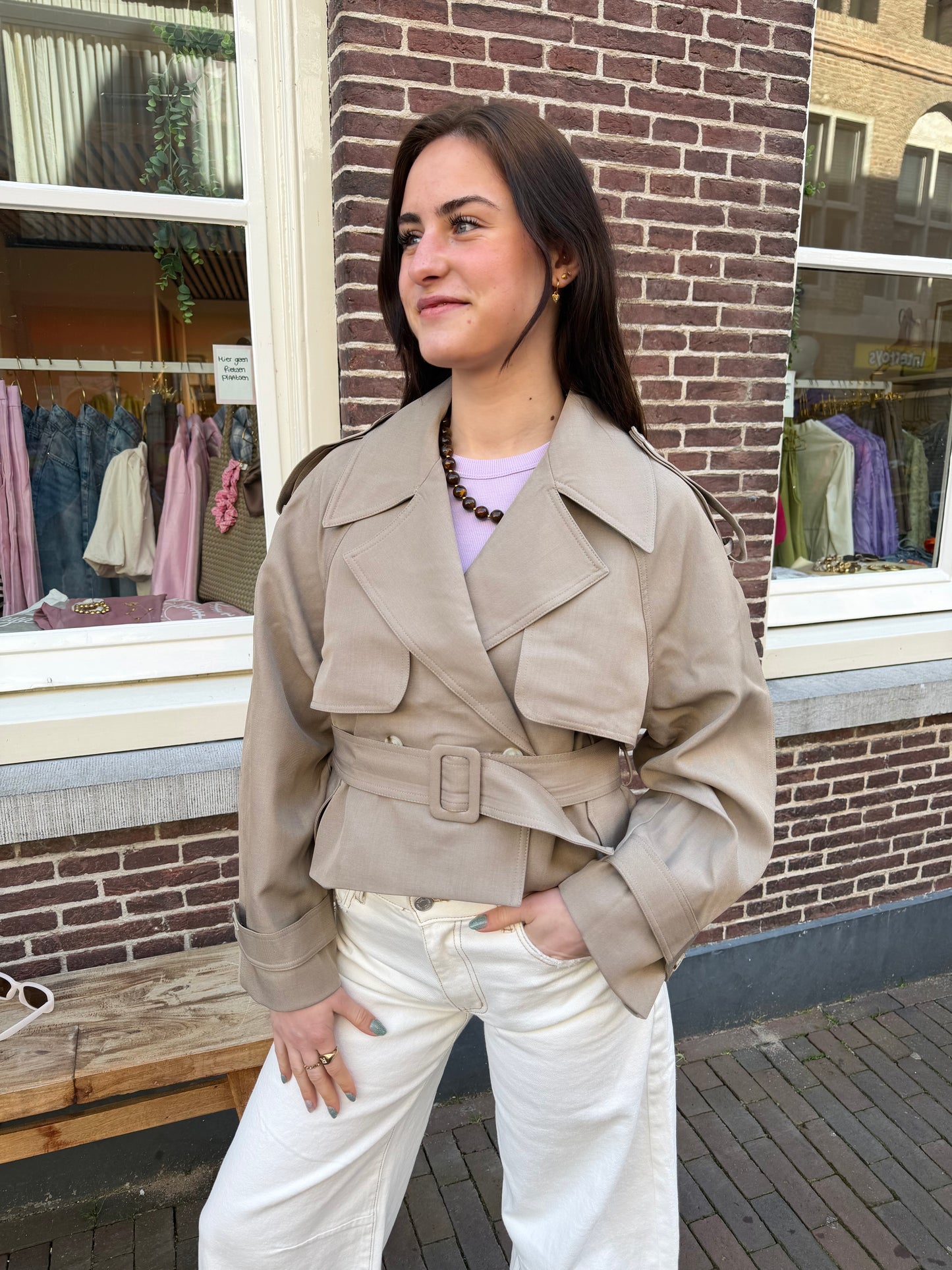 Jas Bente Beige voor dames