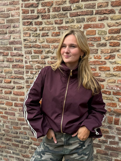 Jacket Indy Stripe Bordeaux voor dames