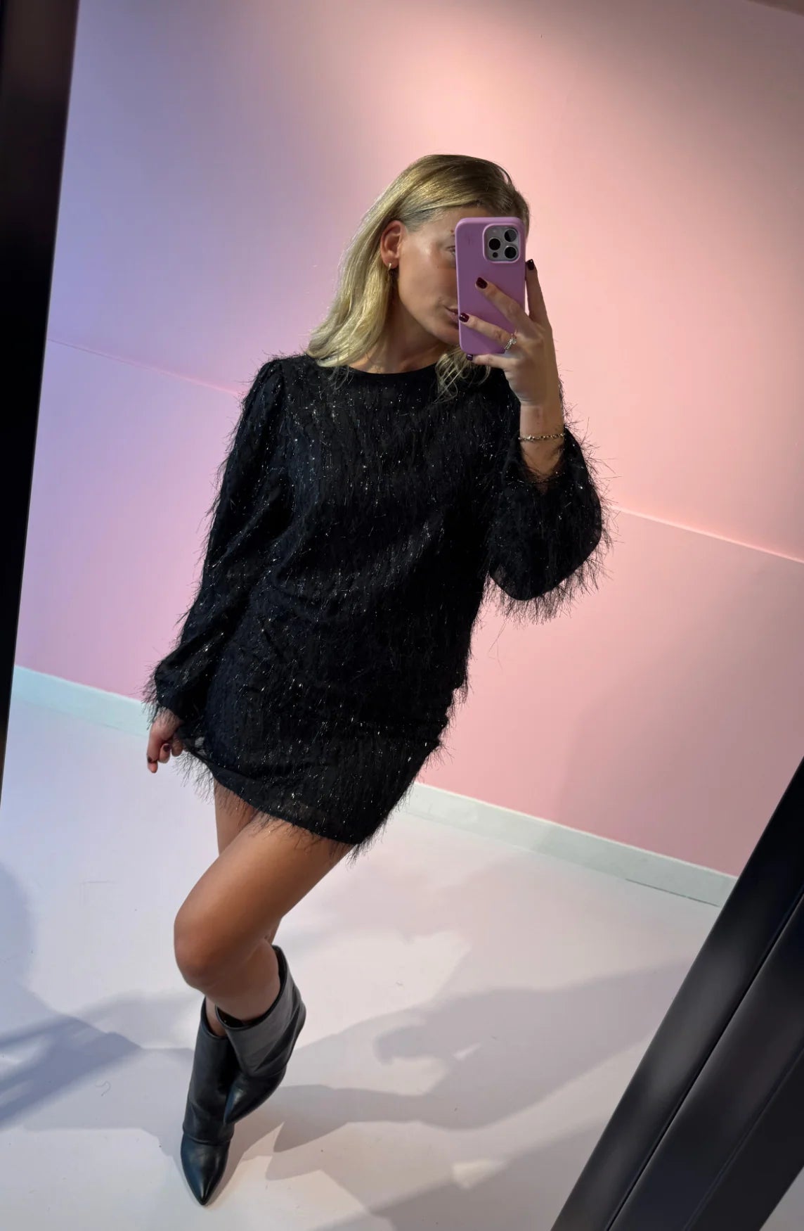 Blouse Velvet Zwart voor dames