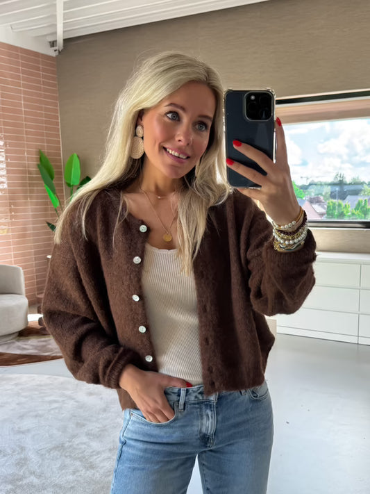 Vest Sammy Bruin voor dames