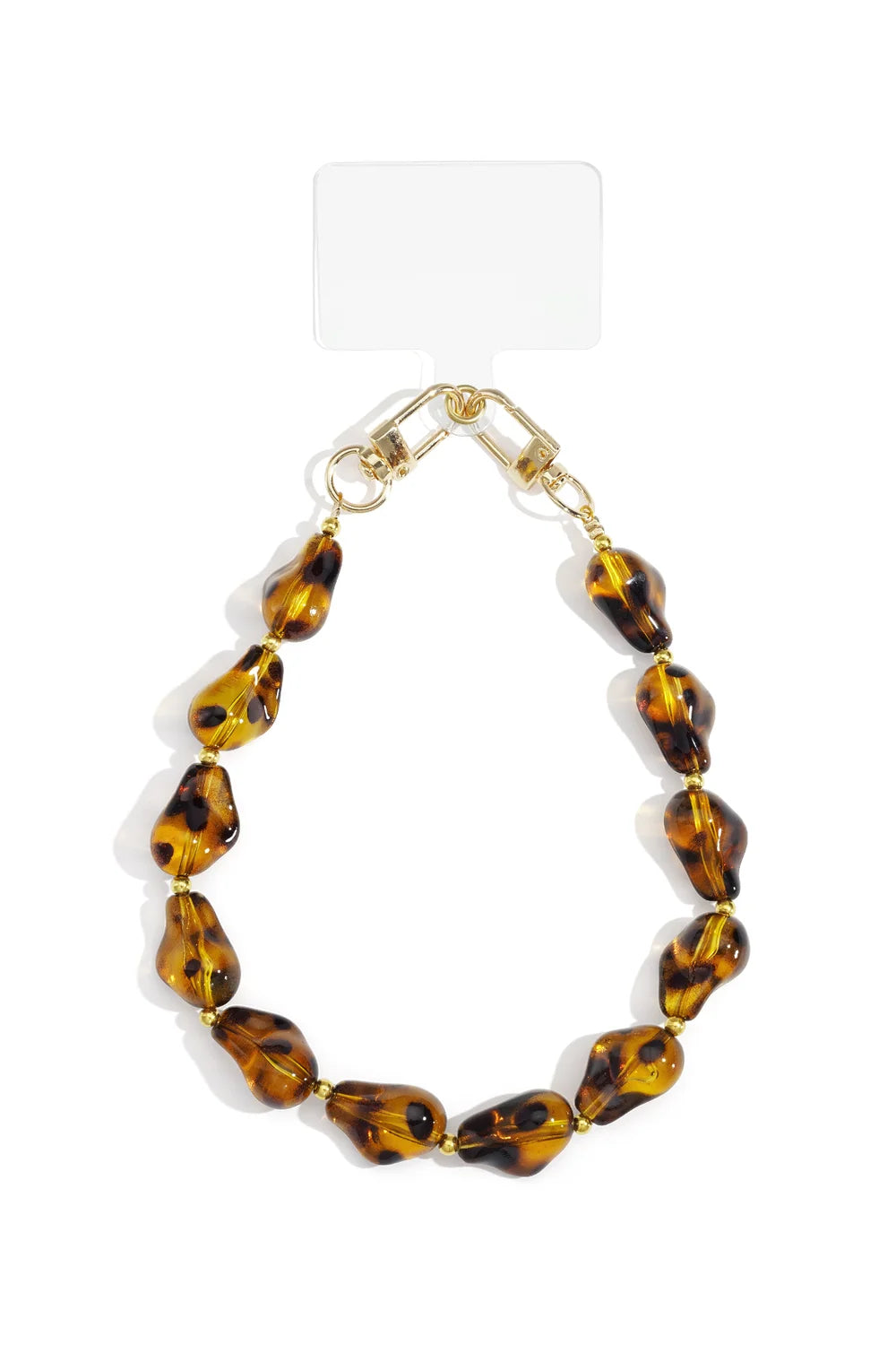 Telefoonkoord Parel Leopard voor dames