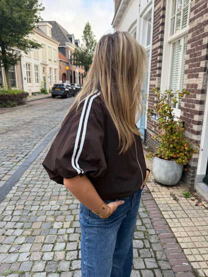 Jacket Marly Stripe Brown voor dames