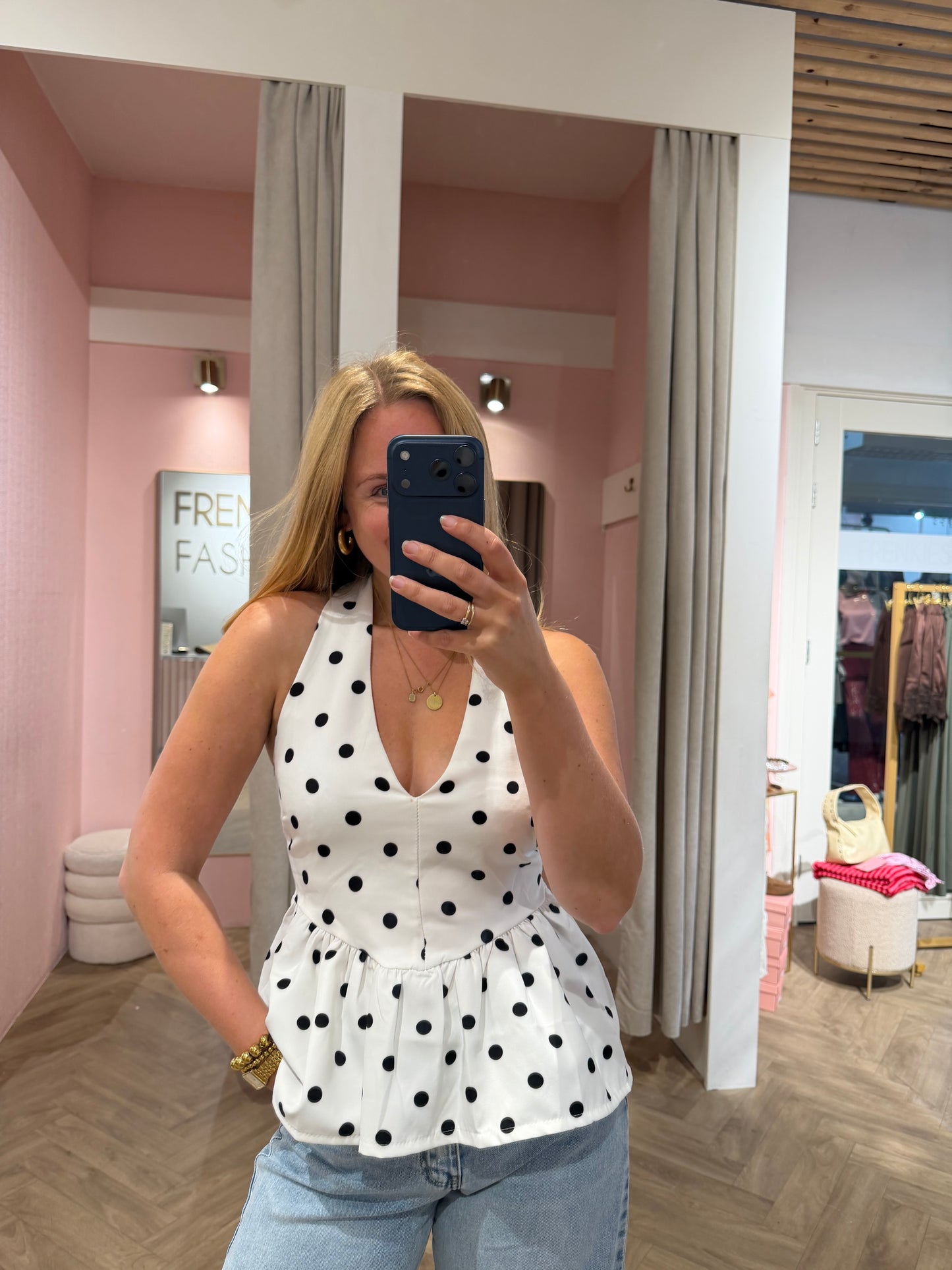 Top Adoree Offwhite voor dames
