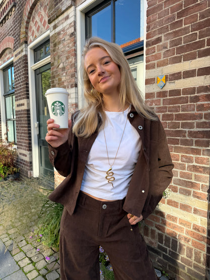 Blouse Solene Brown voor dames