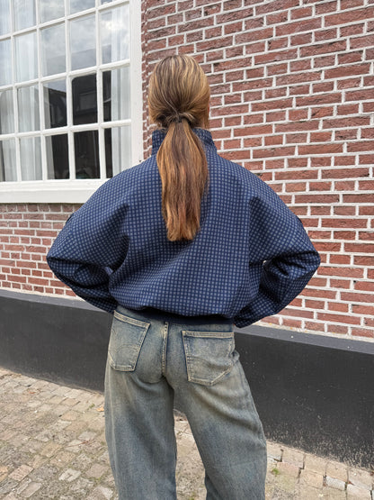 Jacket Julia Check Blue voor dames