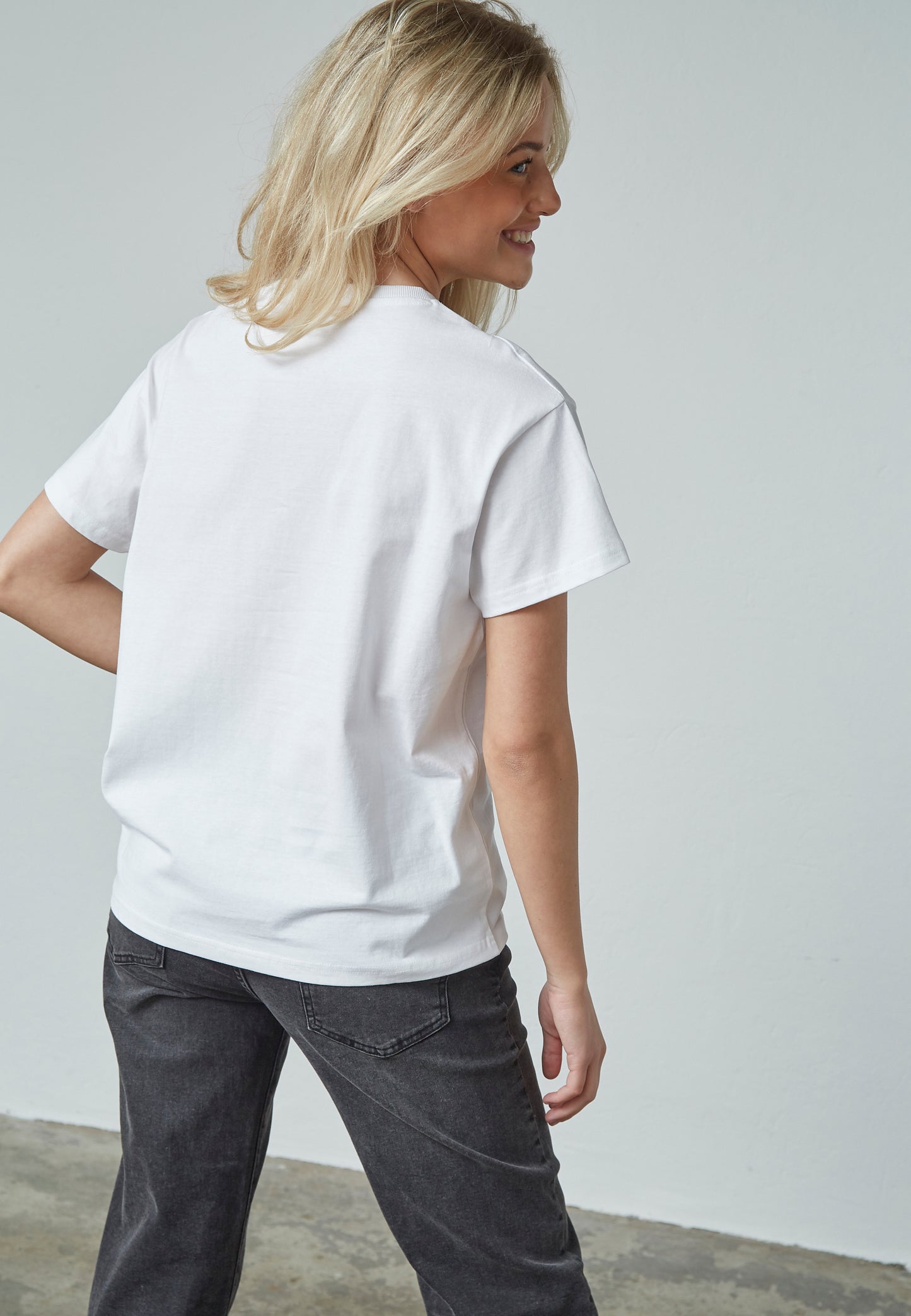 T-shirt Pein Wit voor dames