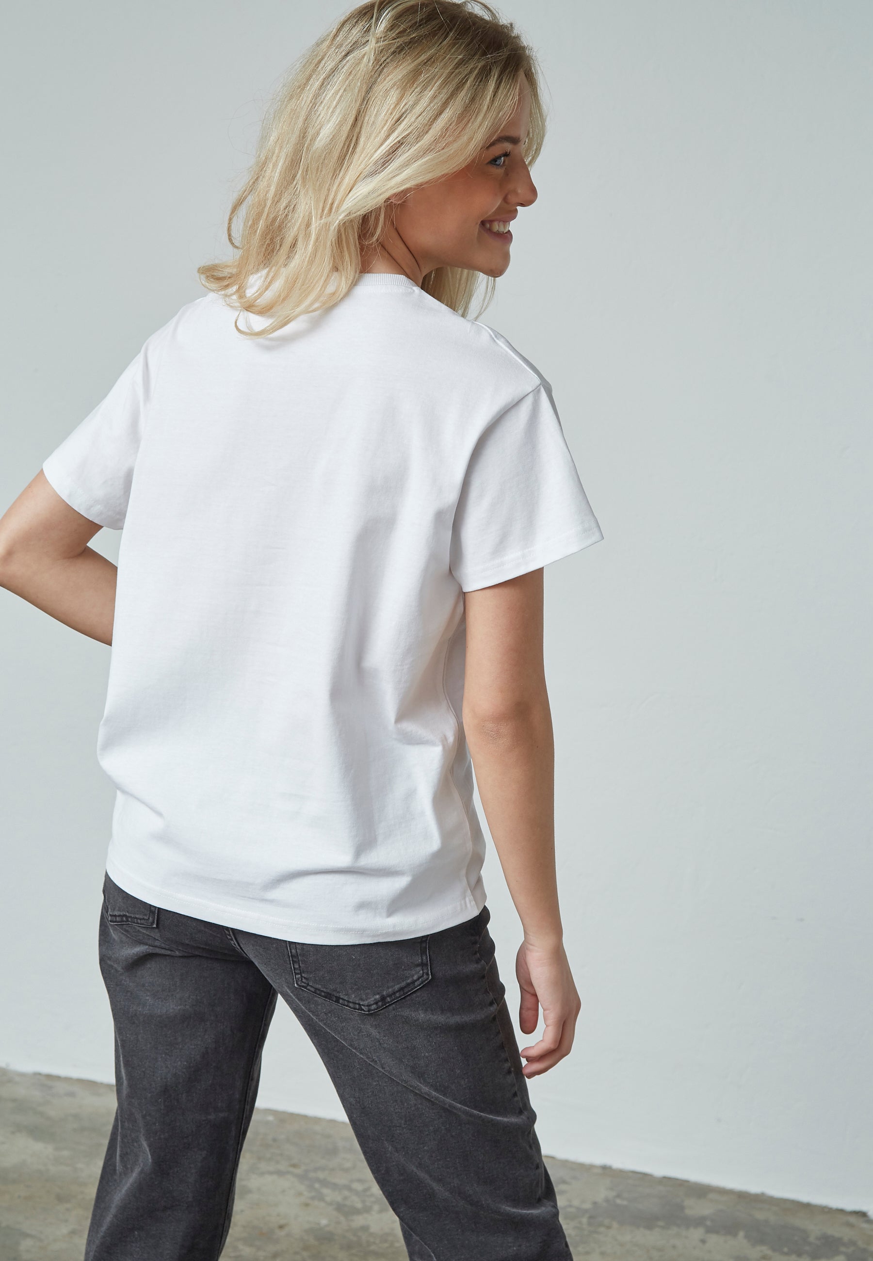 T-shirt Pein Wit voor dames