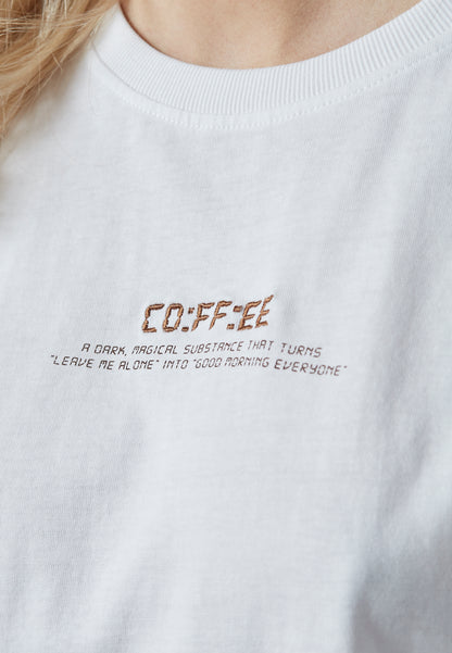 T-shirt Pein Wit voor dames