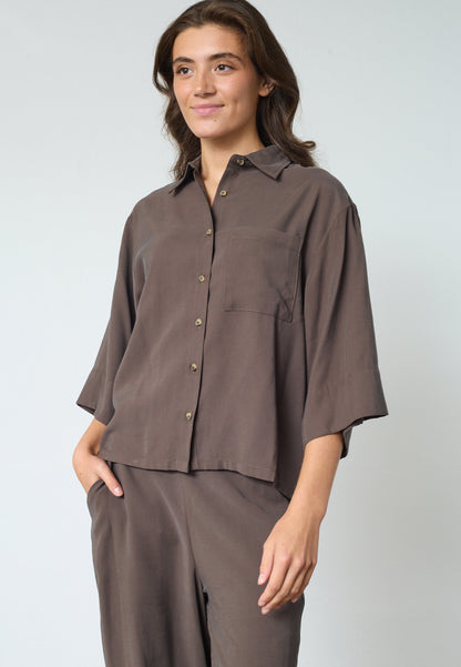 Blouse Verina Bruin voor dames