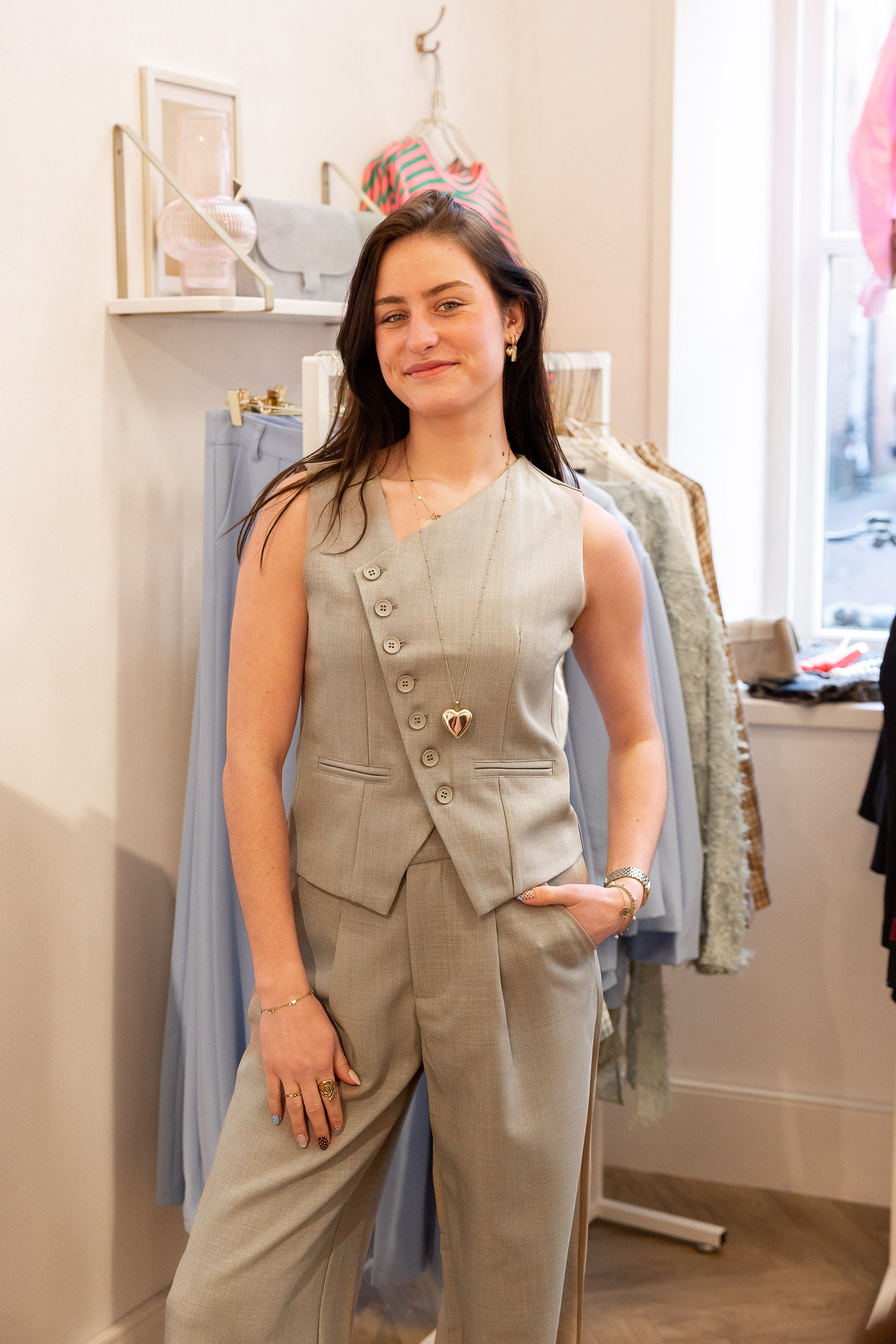Broek Great Beige voor dames
