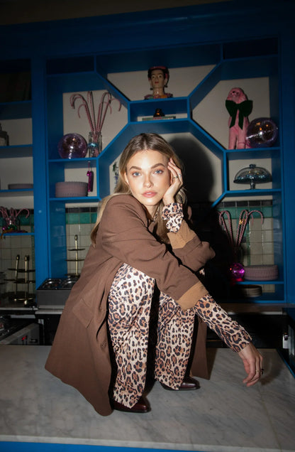 Broek Zoe Leopard voor dames