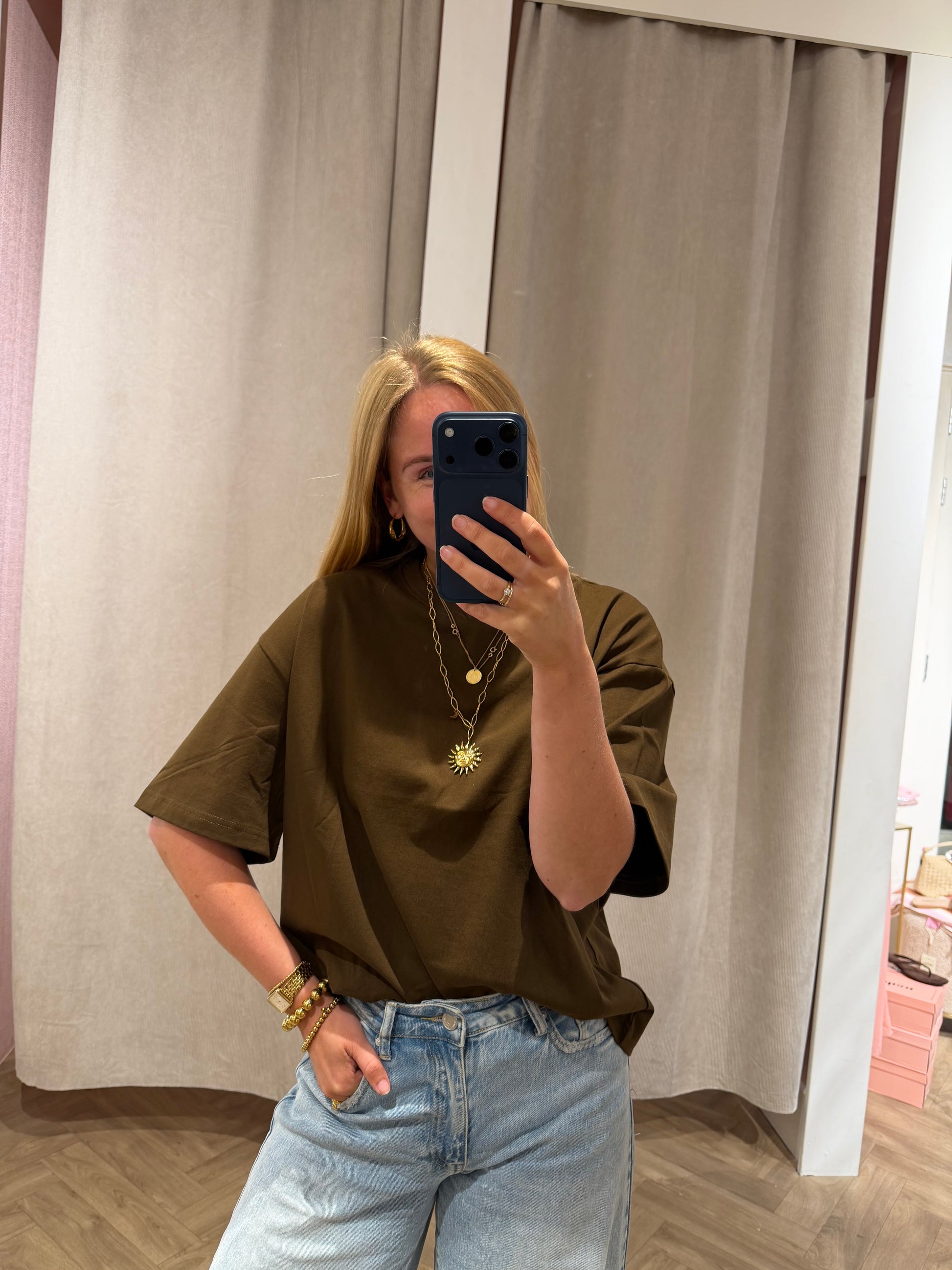 T-shirt Isa Brown voor dames