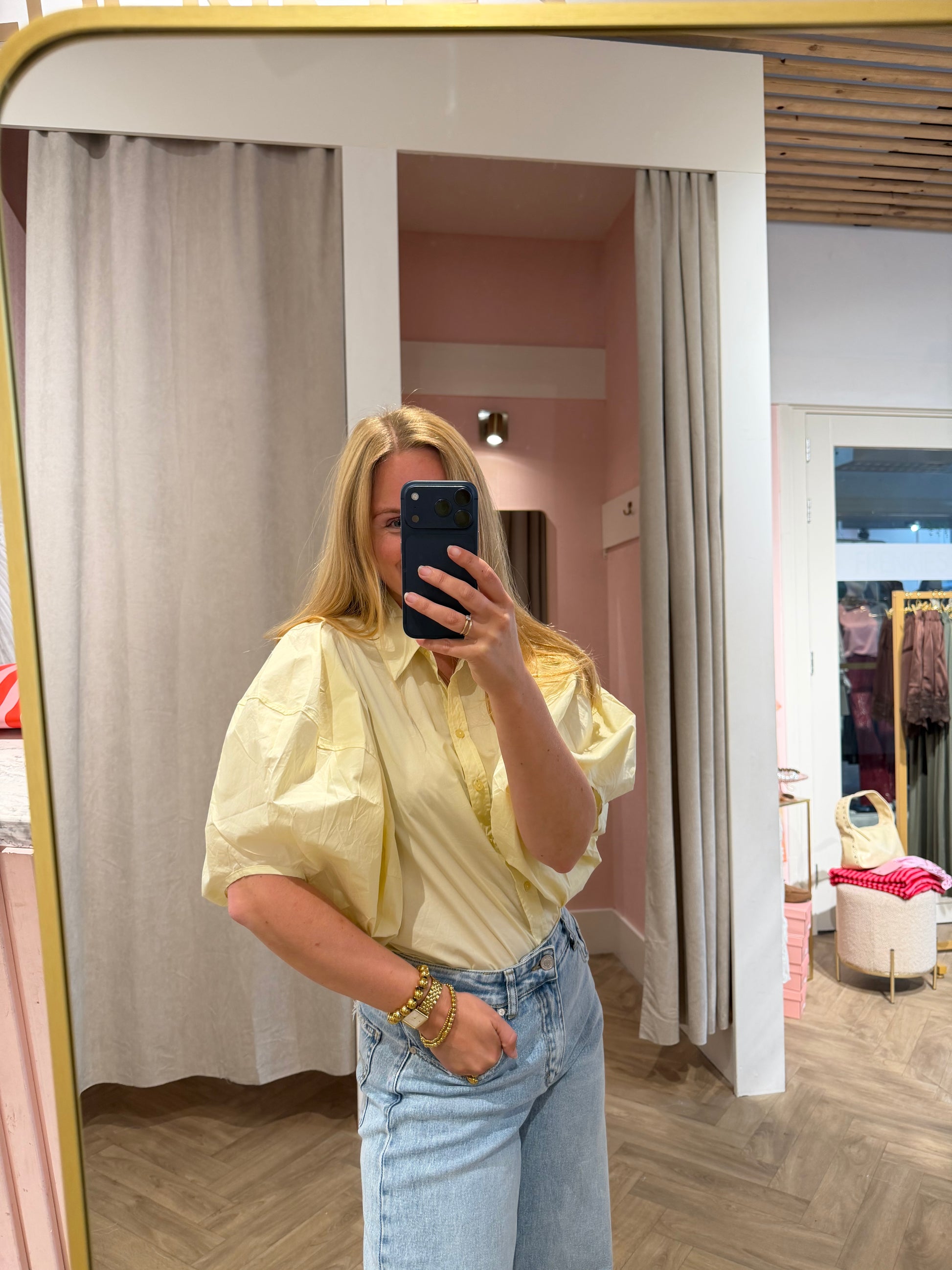 Blouse Ollie Yellow voor dames