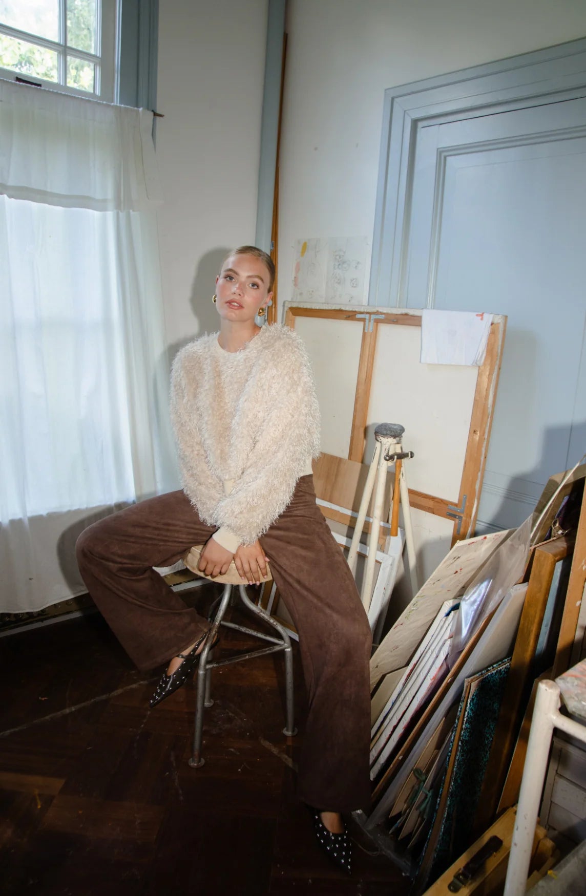 Sweater Fav Beige voor dames