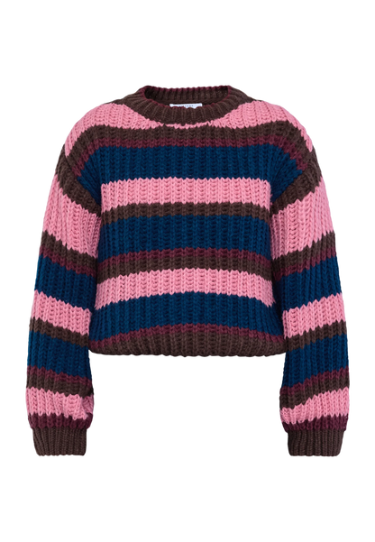 Knit Krissy Stripe Bordeaux voor dames