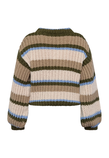 Knit Krissy Stripe Beige voor dames