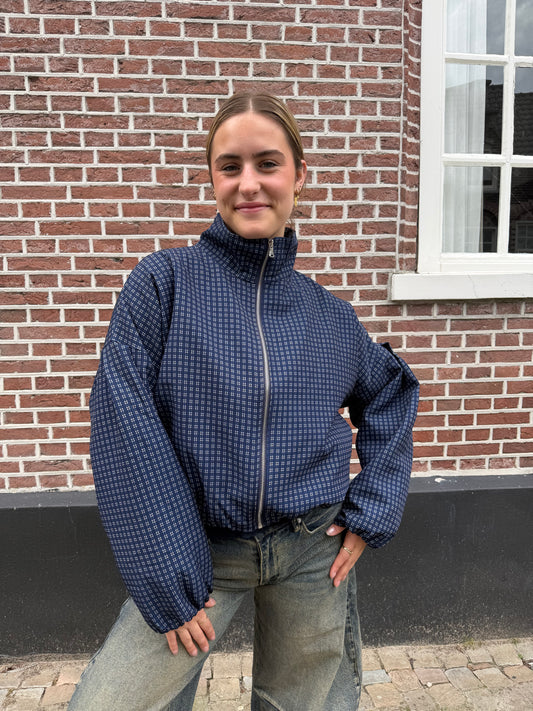 Jacket Julia Check Blue voor dames