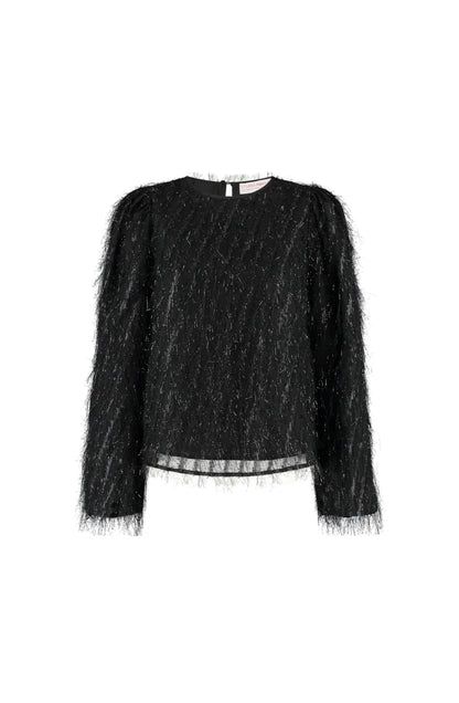 Blouse Velvet Zwart voor dames