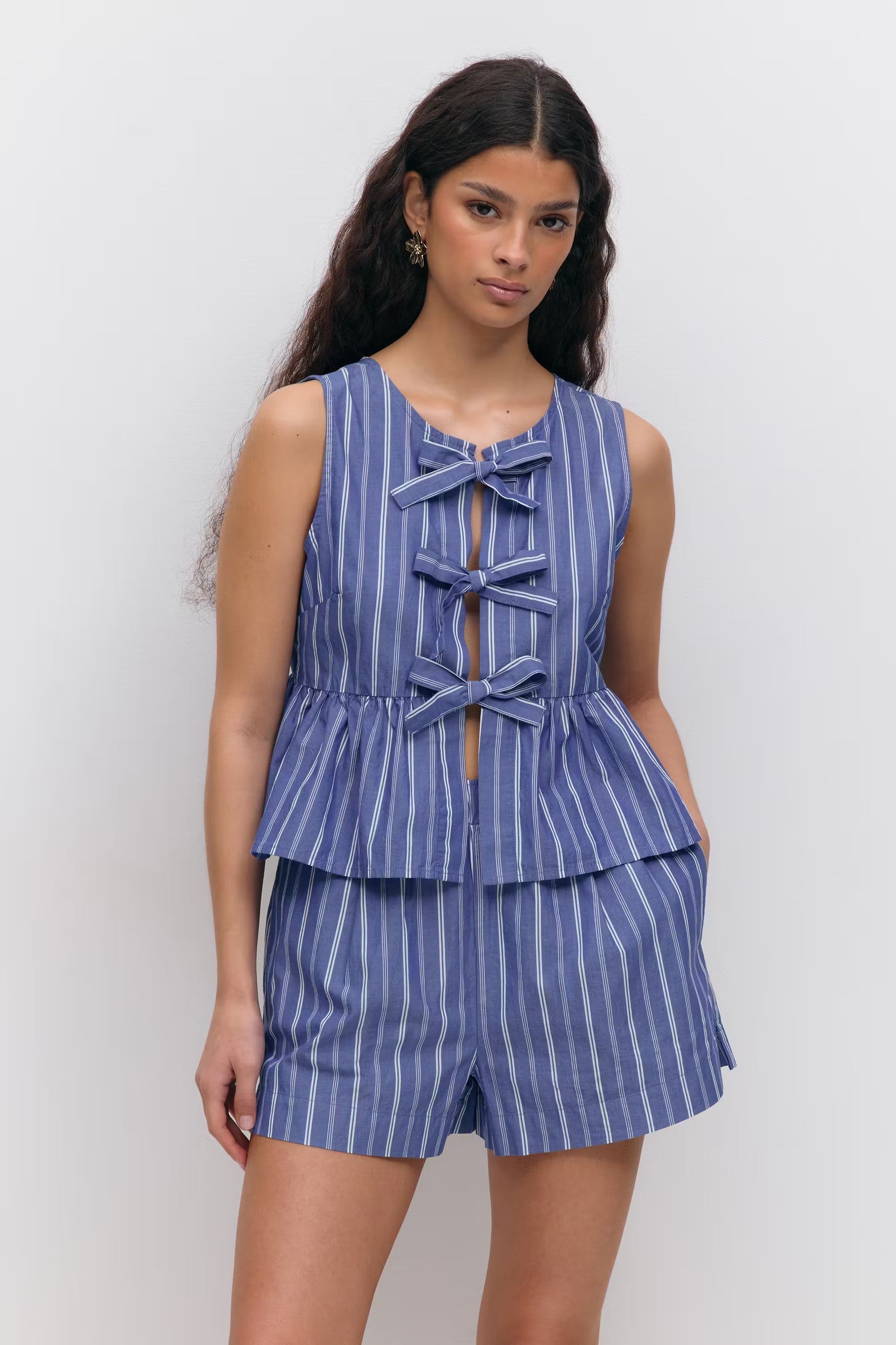Short Poplin Blauw voor dames