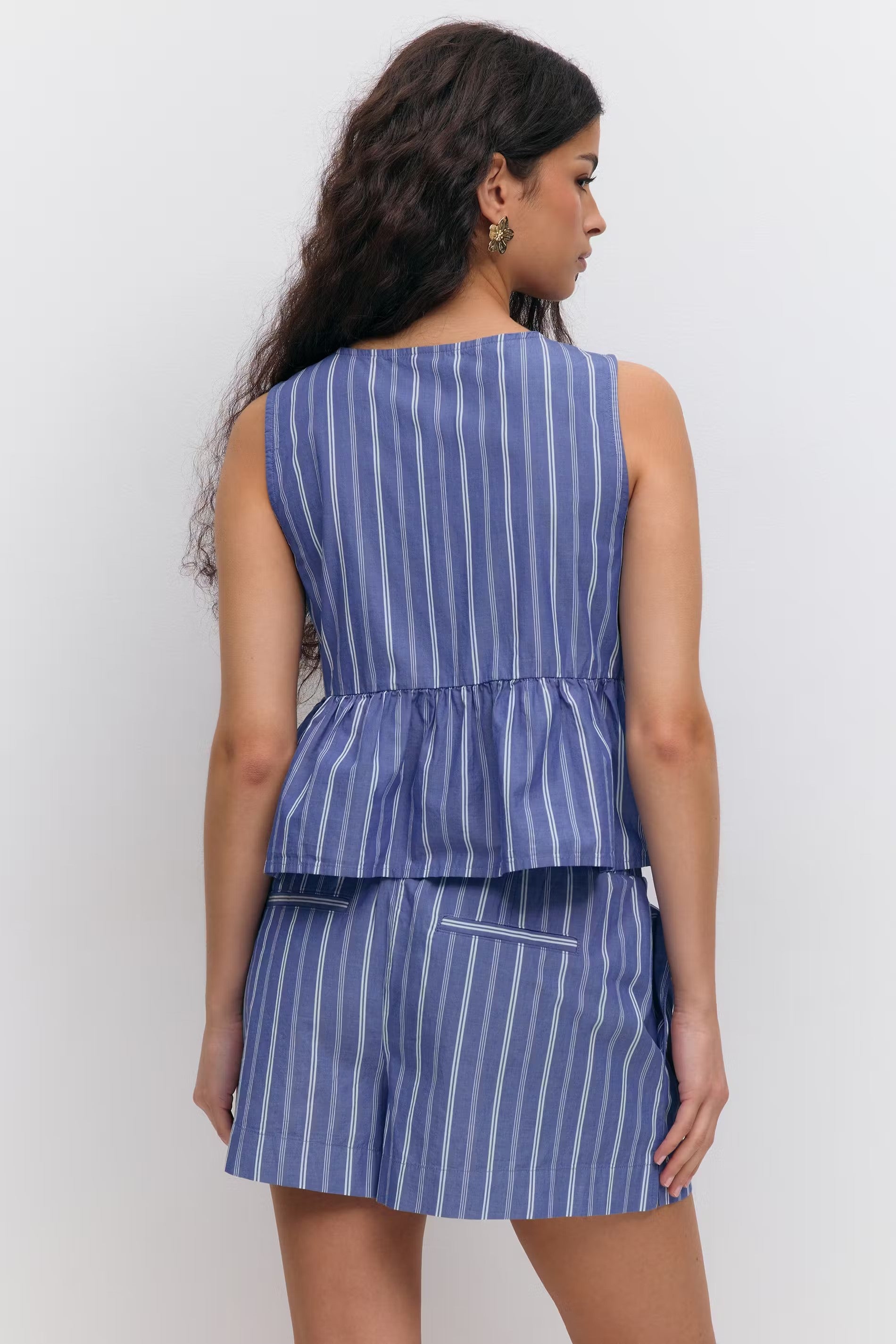 Short Poplin Blauw voor dames