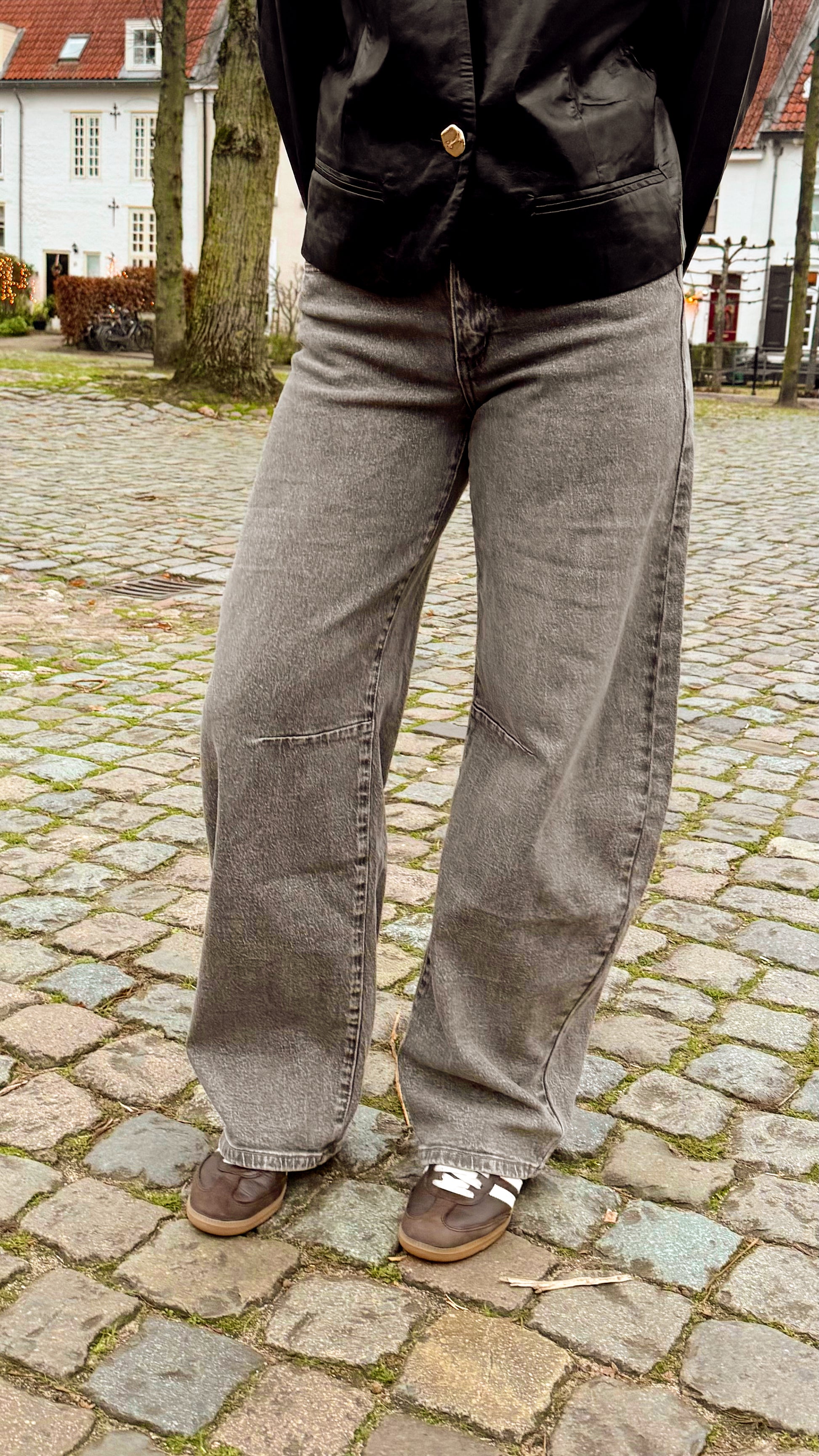 Jeans Balloon Grijs voor dames