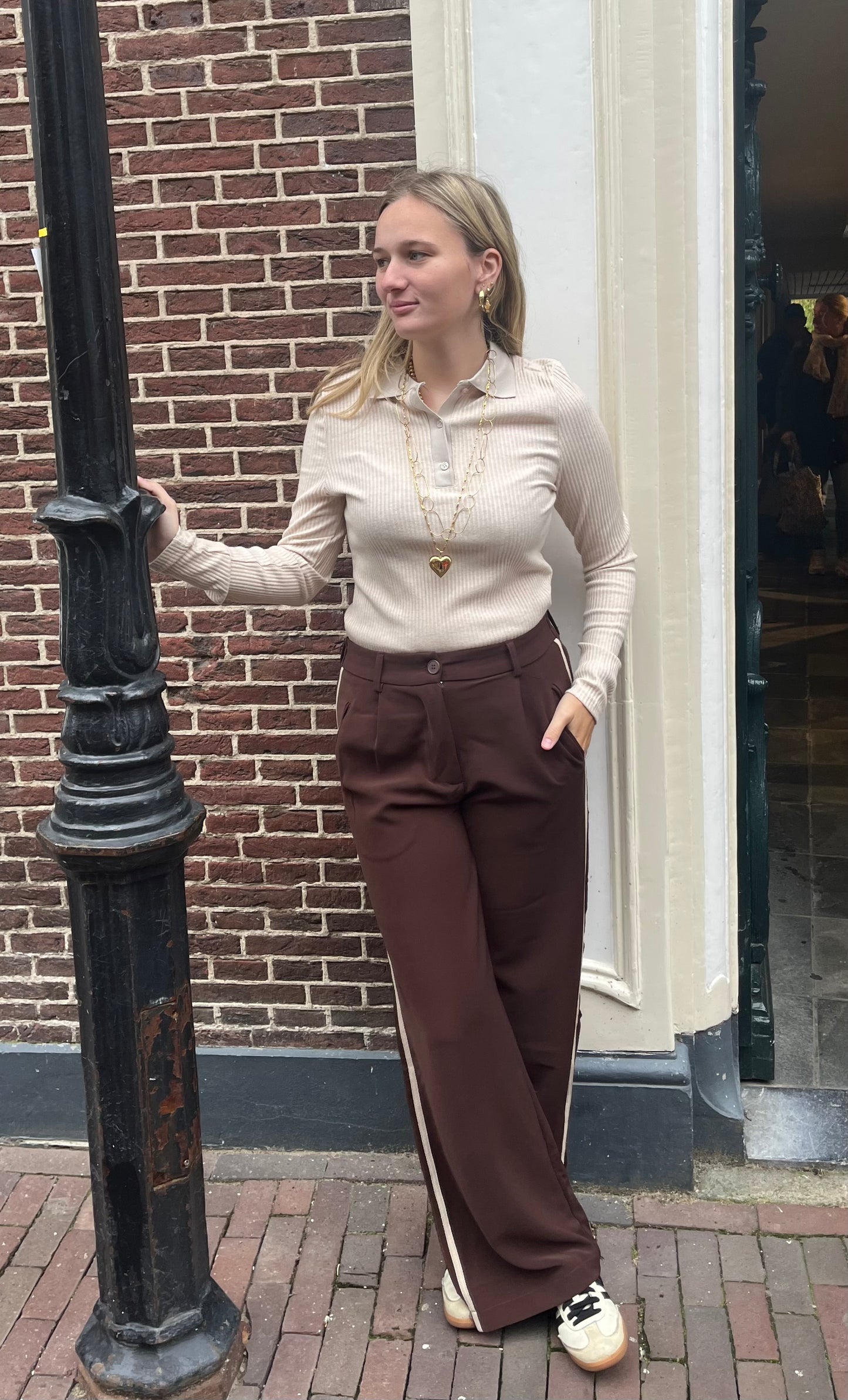 Top Merel Beige voor dames