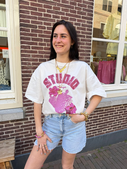 T-shirt Fruits White voor dames