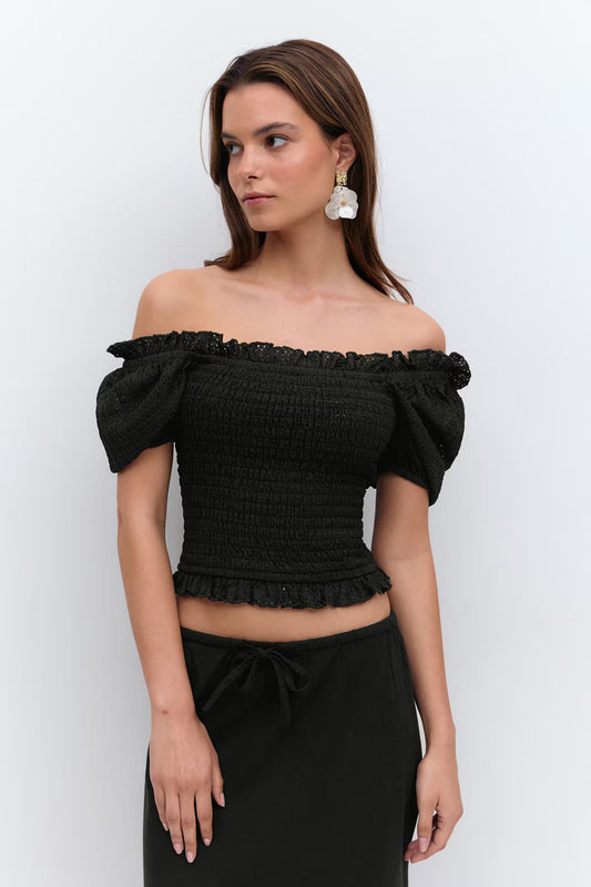 Top Rosa Zwart voor dames