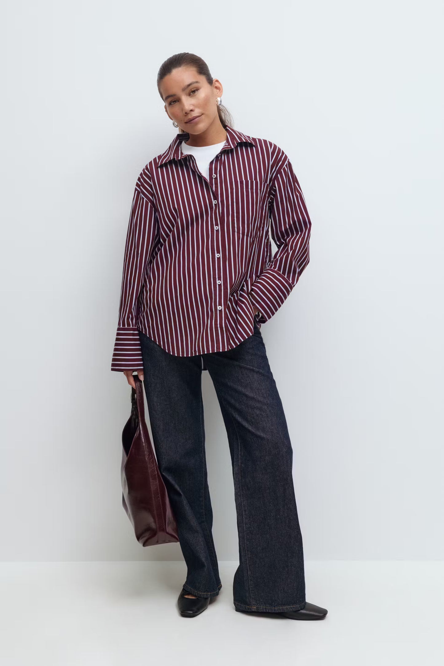 Blouse Zoey Burgundy voor dames