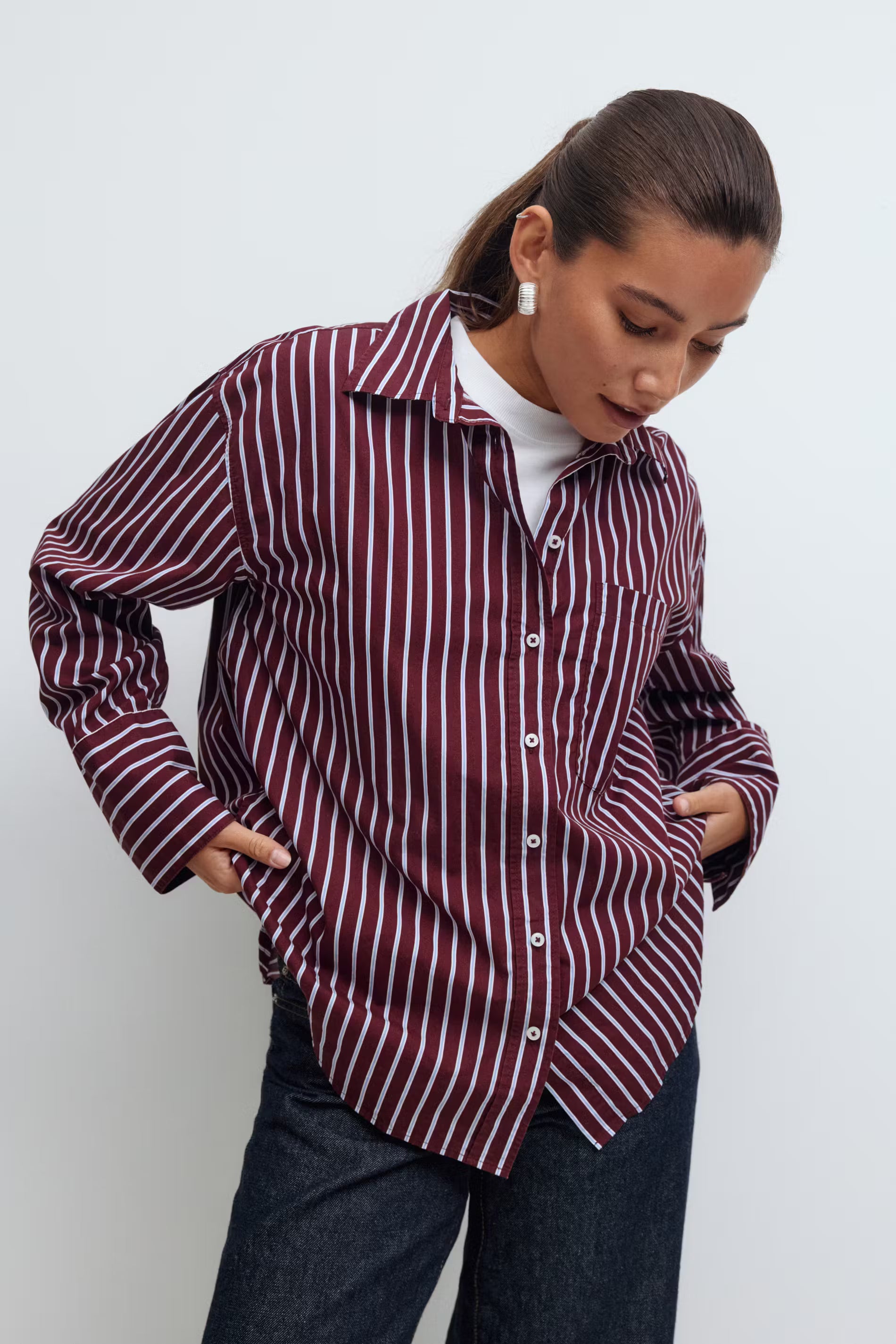 Blouse Zoey Burgundy voor dames