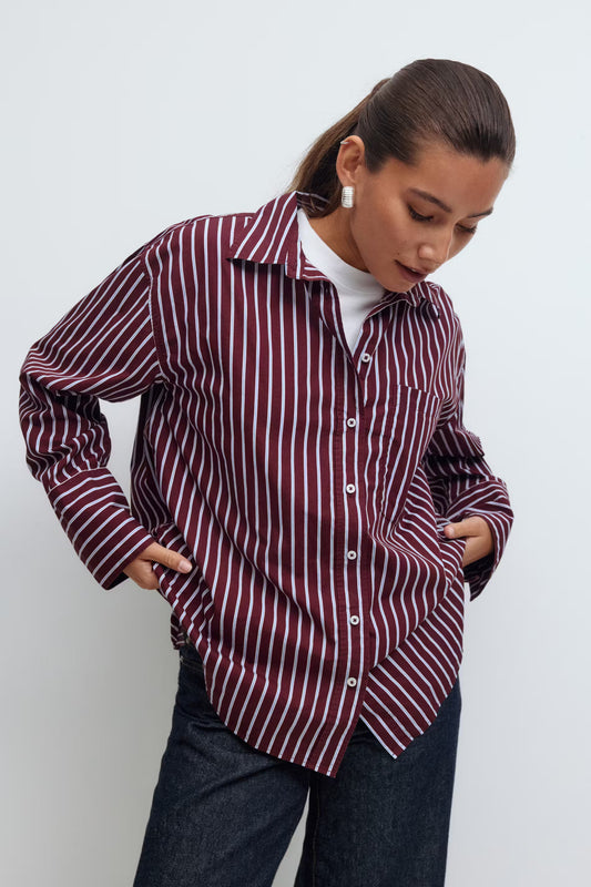 Blouse Zoey Burgundy voor dames