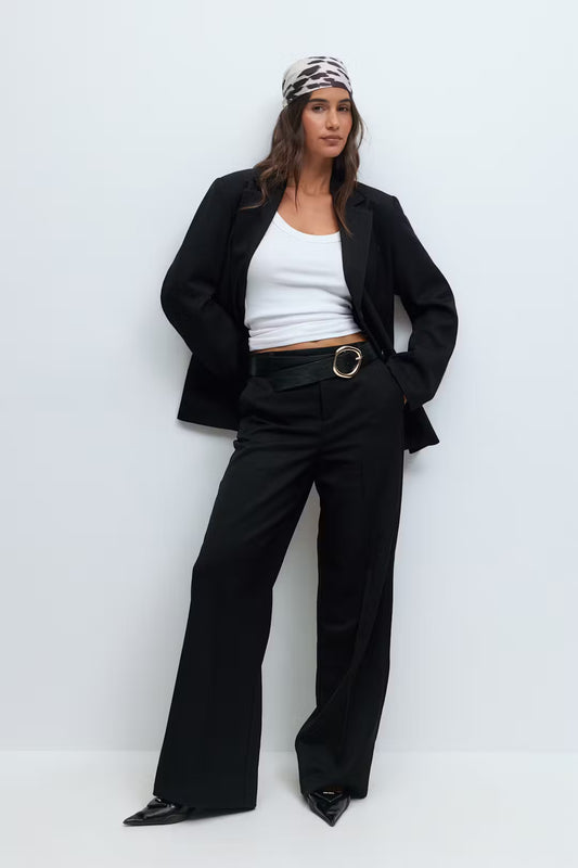 Broek Twill Zwart voor dames