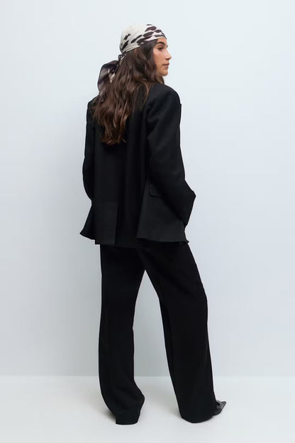 Broek Twill Zwart voor dames