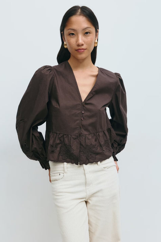 Blouse Semmie Bruin voor dames
