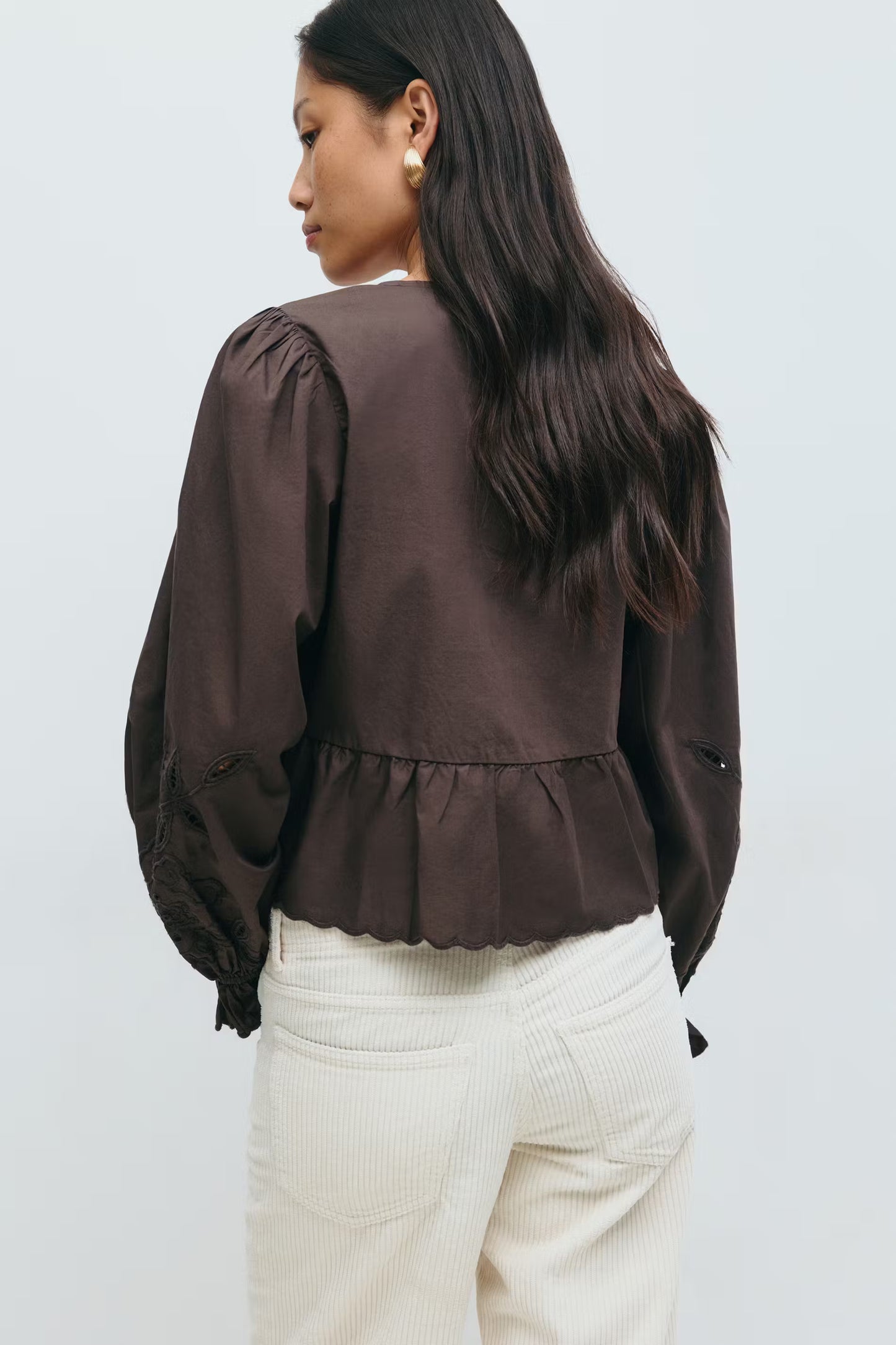 Blouse Semmie Bruin voor dames