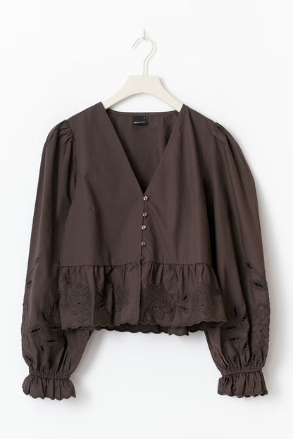 Blouse Semmie Bruin voor dames