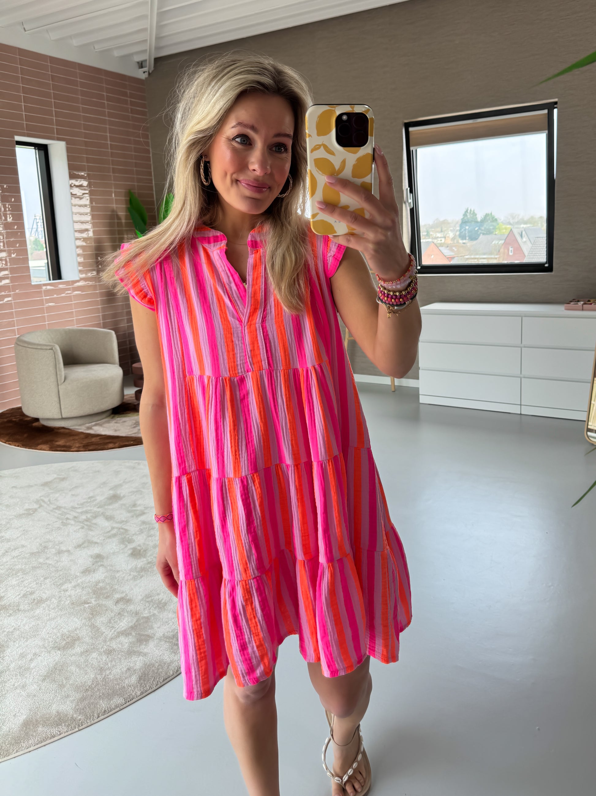 Jurk Edina Roze voor dames