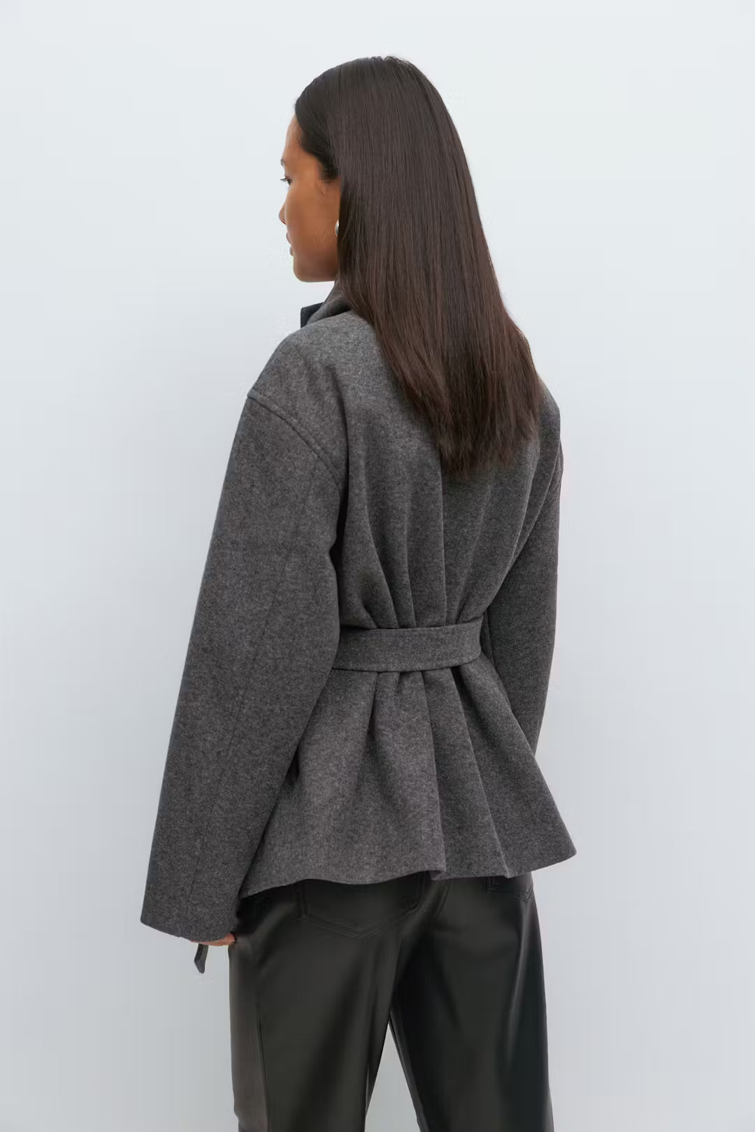 Jas High Neck Grijs voor dames